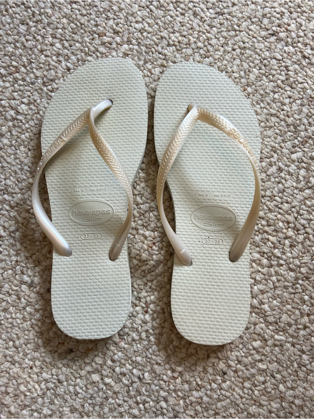 Havaianas Slim Flip Flops White